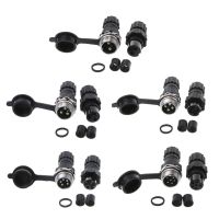 2/3/4/5/6 Pin GX16 Waterproof Aviation Connector Plug Socket Sensor Encoder New Black ABS Plug Socket