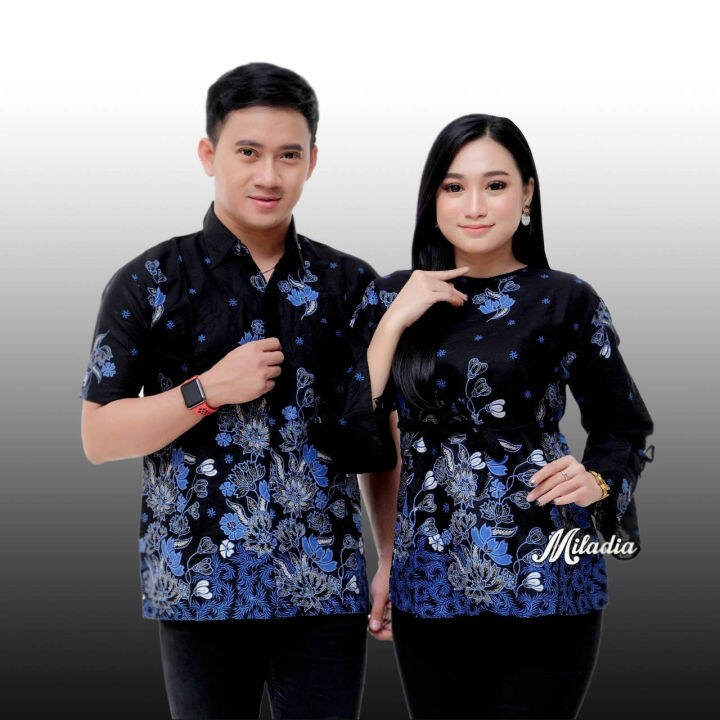 Baju Couple Batik Pria Dan Wanita Terbaru 2022 Baju Batik Couple