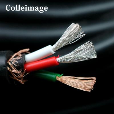 Colleimage Hifi Audio Silver Plated OFC Power Cable for DIY EUUKUS Power Cable