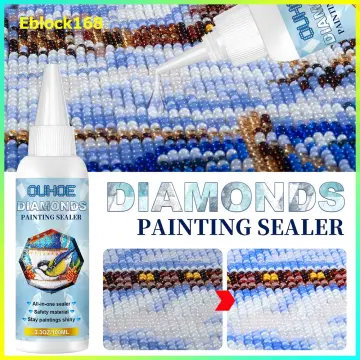 120ml DIY Diamond Painting Conserver Permanent Hold & Shine Effect Sealer  for All 5D Diamond Painting Brightener Glue