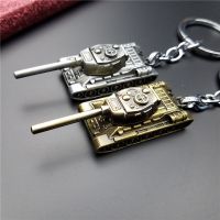 【LZ】▦  WOT World of Tanks Chaveiro Masculino Arma Punk Vintage Chaveiro Tanque 3D Anéis de Corrente Chave Suporte para carro