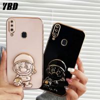 YBD เคสพับเป็นขาตั้งลายการ์ตูนซูเปอร์มาริโอเคสโทรศัพท์สามารถใส่ได้กับ Samsung Galaxy A20 M10S A10S M01S A20S เคสฝาหลัง TPU แบบนิ่ม