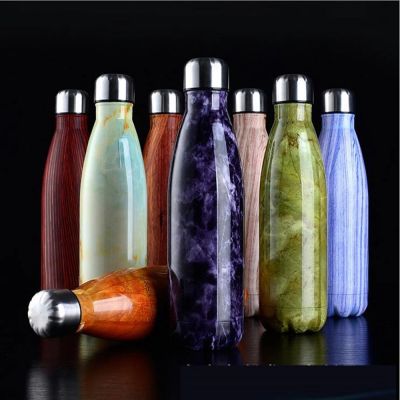 FSILE ml Double-Wall Insulated Vacuum Flask Stainless Steel Water Bottle Cola Water Beer Thermos for Sport Bottle