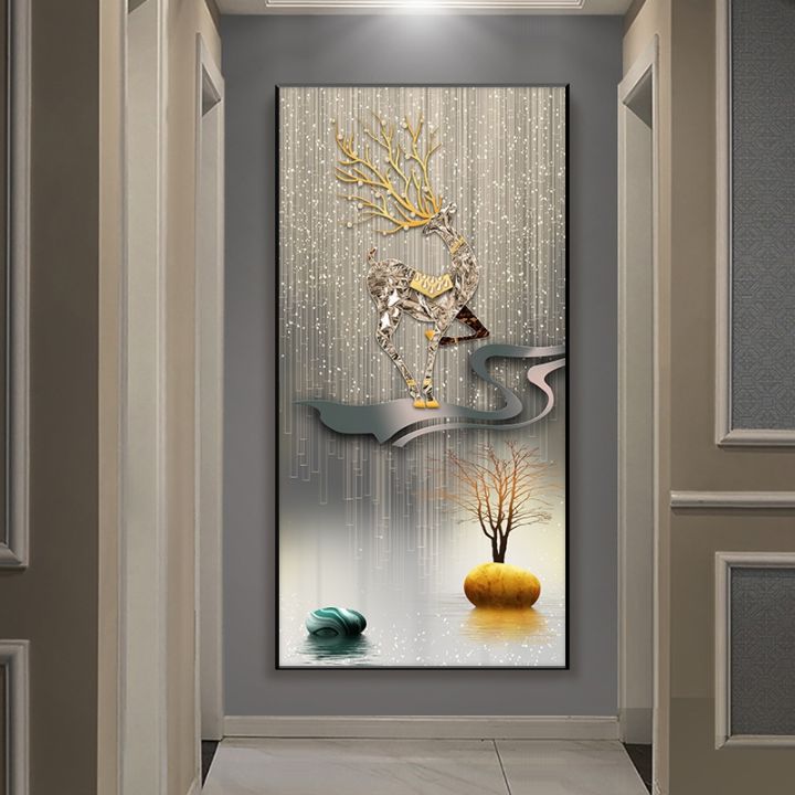 cod-entrance-painting-modern-light-luxury-crystal-porcelain-diamond-corridor-aisle-hanging-entering-the-door-is-facing-vertical-mural