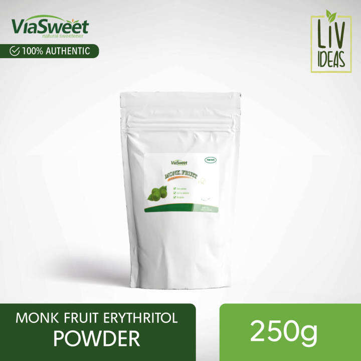 ViaSweet Monk Fruit Erythritol Sweetener Powder 250g (Keto Diet