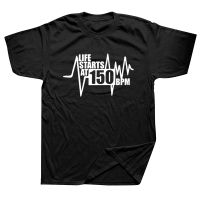 Life Starts At 150 Bpm Hardstyle Hardcore Dance Dj T Shirts Graphic Streetwear Harajuku Tshirt