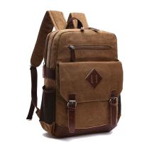 Mens Large Vintage Canvas Backpack for Men Canvas Bookpack Fits Most 15.6 Inches laptop School Laptop Bag Hiking Travel Rucksack