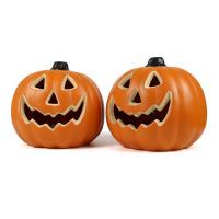 ❒♀ The new cross-border 2022decoration pumpkin rotating colorful glowing pumpkinprops furnishing articles