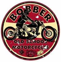 [Hot K] เรโทร Aufkleber Bobber โรงเรียนเก่าแข่งสติกเกอร์รูปรถจักรยานยนต์ย้อนยุคกันรอยขีดข่วนการตกแต่งภายนอก KK วัสดุ KK12 * 12ซม.