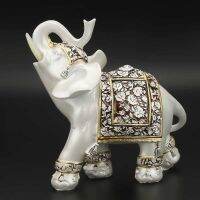 Statue dÉléphant Vintage Exquise Feng Shui Porte-Bonheur Élégant Modèle dOrnements Cadeau Artisanal Décoration de Bureau à Domicile