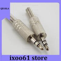 ixoo61 store Metal 3.5mm 2 Ring 3 Poles Stereo Jack Plug 3.5mm Female audio connector Cable Solder Adapter Terminal with Spring