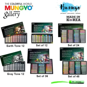 MUNGYO Gallery Soft Oil Pastels Set of 48 Count (Pack 1), Assorted Colors