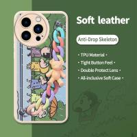 phone case imitation leather Phone Case For iphone13 Pro Max cute Anti-fall Simplicity Raised lens high-grade Cartoon