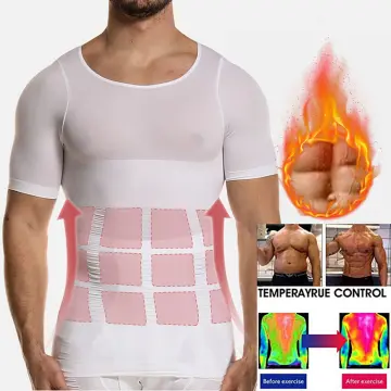 Shapers Men T Shirt Slimming Body Tummy Control Vest Shirt