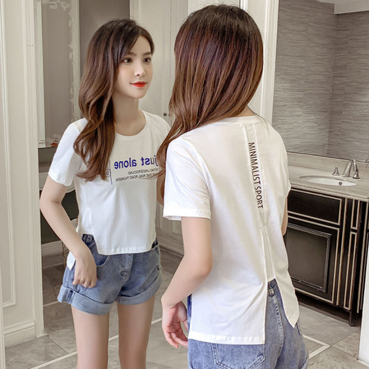 Korean Tops Women Trendy Casual Blouse New Design 2023 Summer Short Sleeve  Shirt