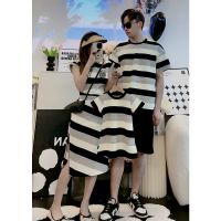 【CC】 for and Children Boys Sets Pieces Mom Daughter Dresses 2023 Dad Son Clothing