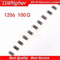 ☊ 100PCS 1206 SMD Resistor 1 100 Ohm 101 100ohm 100R