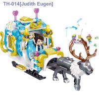 ✇✷❈ Compatible with LEGO bricks Elsa Frozen Girls Series Princess Dream Castle Assembly Toy Educational Children