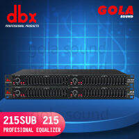 [gola] DBX 215 EQ 215SUB อีคิวปรับเสียง eq ปรับแต่งเสียง เอาต์พุตซับวูฟเฟอร์ ติดตั้งตัวกรองความถี่สูงผ่านและตัวกรองความถี่ต่ำแยกอิสระเพื่อตัดความถี่ซ้ำซ้อน (จัดส่งที่รวดเร็ว)