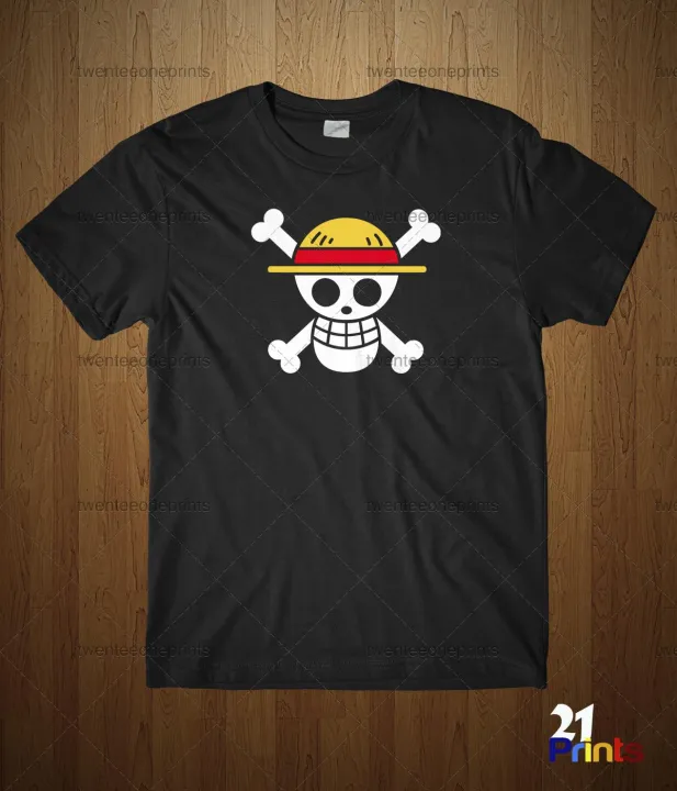 One Piece Anime Jolly Roger Shirt | Lazada PH