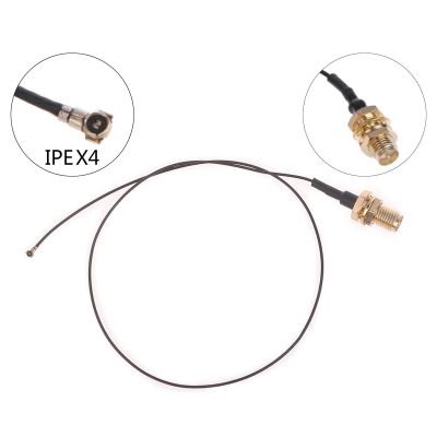 IPEX4 SMA สำหรับ M.2 NGFF IPEX4 To RP-SMA หญิง MHF4 IPX4 IPEX4 Ipex Connector Pigtail WiFi สายเคเบิลขยายสายเคเบิล