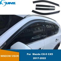 คิ้วกระจกรถ Se สำหรับ CX-5 Mazda CX5 2017 2018 2019 2020 2021 2022ที่บังลมรถยนต์ที่ที่บังฝนแผงกันลมติดกระจกรถยนต์แสงแดด