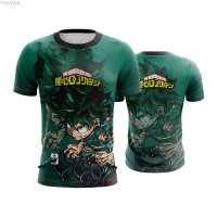 Boku Animation set New Summer no Hero Academy | Baju | short sleeve Sweatshirt, formation jersey fashion versatile t-shirt