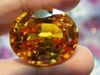 หนักรวม 10 กะรัต CARATS .1 เม็ด). เพชรรัสเซีย DIAMOND CANARY YELLOW สีเหลือง เพชรรัสเซีย OVAL Cubic zirconia