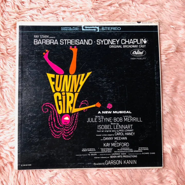 Barbra Streisand Sydney Chaplin Original Broadway Cast Funny Girl Lp