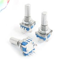 3Pcs 6mm D Shaft 18 Position 360 Degree Rotary Encoder w Push Button Switch