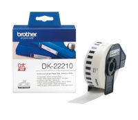 Brother DK-22210 DK TAPE เทปกระดาษต่อเนื่องขนาด 29 มม x 30.48 เมตร พื้นสีขาว อักษร สีดำ