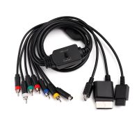 【DT】1.8m Multi Component AV Cable S-Video Cable for PS2/3 for Wii for Xbox360 Games Accessories  hot