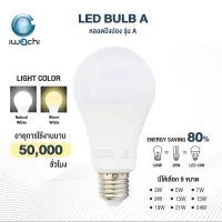 IWACHI หลอดปิงปอง LED หลอดไฟ LED BULB ขั้วเกลียว E27 3-21วัตต์ แสงขาว ,แสงวอร์ม ใช้ไฟบ้าน
