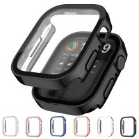 ZZOOI Glass+Cover For Apple Watch case 45mm 41mm 44mm 40mm iWatch Accessorie Tempered Screen Protector Apple watch serie 3 4 5 6 SE 7