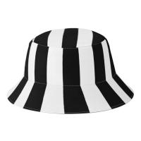 [hot]2022 New Summer Black And White Stripes Bucket Hat for Women Men Beach Foldable Bob Fisherman Hats Panama Sun Cap