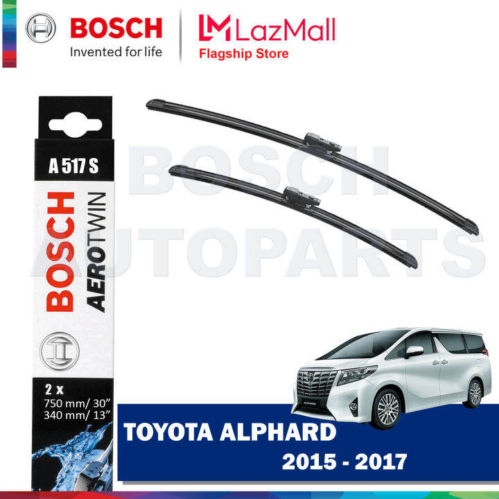 BOSCH AEROTWIN WIPER BLADE SET FOR TOYOTA ALPHARD 20152017 30" / 13