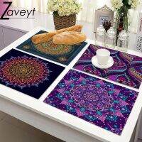 【CC】❀☑  Mandala Printed Placemat Bandanna Dining Table Coaster