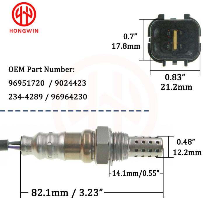 แลมบ์ดาเซ็นเซอร์-o2ออกซิเจนเซ็นเซอร์สำหรับเชฟโรเลตครูซ-j300-1-6-2009-2017-aveo-1-4-2008-2015-96964230-25189500-234-4298