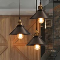 Chandelier wrought iron retro black modern lamp simple restaurant bar table lamp single head industrial style hotel lamp