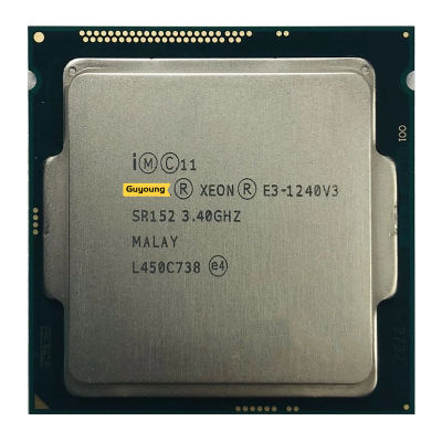 Xeon 1240v3 E3 V3 E3-1240 E3 1240 V3 3.4 GHz ใช้ Quad-Core แปด-Thread เครื่องประมวลผลซีพียู8M 80W LGA 1150
