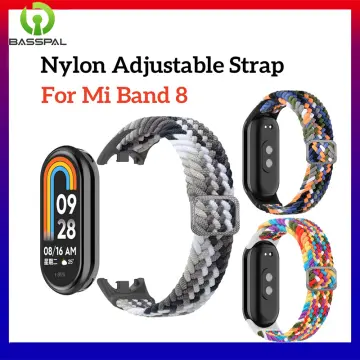 Braided Strap for Xiaomi Mi Band 8 Elastic Nylon Solo Loop for Miband 8 NFC