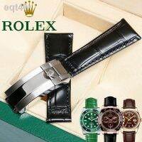 สำหรับ☞เข็มขัดสายรัด Rolex สีดำและสีเขียวของแท้,เข็มขัดหนังวัวอเนกประสงค์เรือยอชท์สีดำและสีเขียว