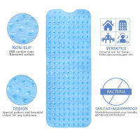 【cw】Bath Tub Mat Extra Long 40x100cm PVC Anti-skid Bath Mat Soft Bathroom Massage Mat Suction Cup Non-slip Bathtub Car ！