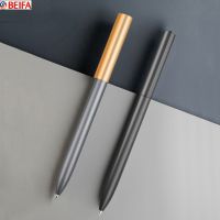 BEIFA Rotating Aluminum Alloy Metal Sign Gel Pen Business Luxury Ballpoint Pen Smooth Writing Office Stationary Gift Pens