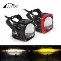 Luyoo 9D 9-36V Motorcycles LED Headlight Spot Work Light Motorbike 6000K 3000K White Yellow Super Bright LED Driving Fog Lights