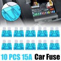 【YF】 10Pcs 15A Car Fuse PC Zn alloy Coded Standard ATO/ATC Blade Univiersal Auto Cars Truck Electrical Supplies Part