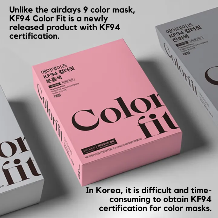 [airdays]Korea 4ply MB Filter 3D Mask/KF94 Korean Face mask/BFE&gt;99.9% Easy to breathe Mask(C-Type·Large·Small/White&Black)
