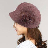 [COD] Womens hat warm middle-aged and elderly womens fashion winter woolen