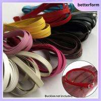 BETTERFORM 10 สี ยาว 50ซม. ความกว้าง 3/5mm เครื่องประดับเสื้อผ้า ของเล่นเพื่อการศึกษาสำหรับเด็ก วัสดุเข็มขัดแฮนด์เมด ตุ๊กตาเข็มขัดเอว