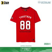 เสื้อยืดแขนสั้น​ 7thStreet ลายZing Together ผ้าค้อทท้อนอย่างดี ​ รุ่น JTGT ของแท้100%  พร้อมส่ง​